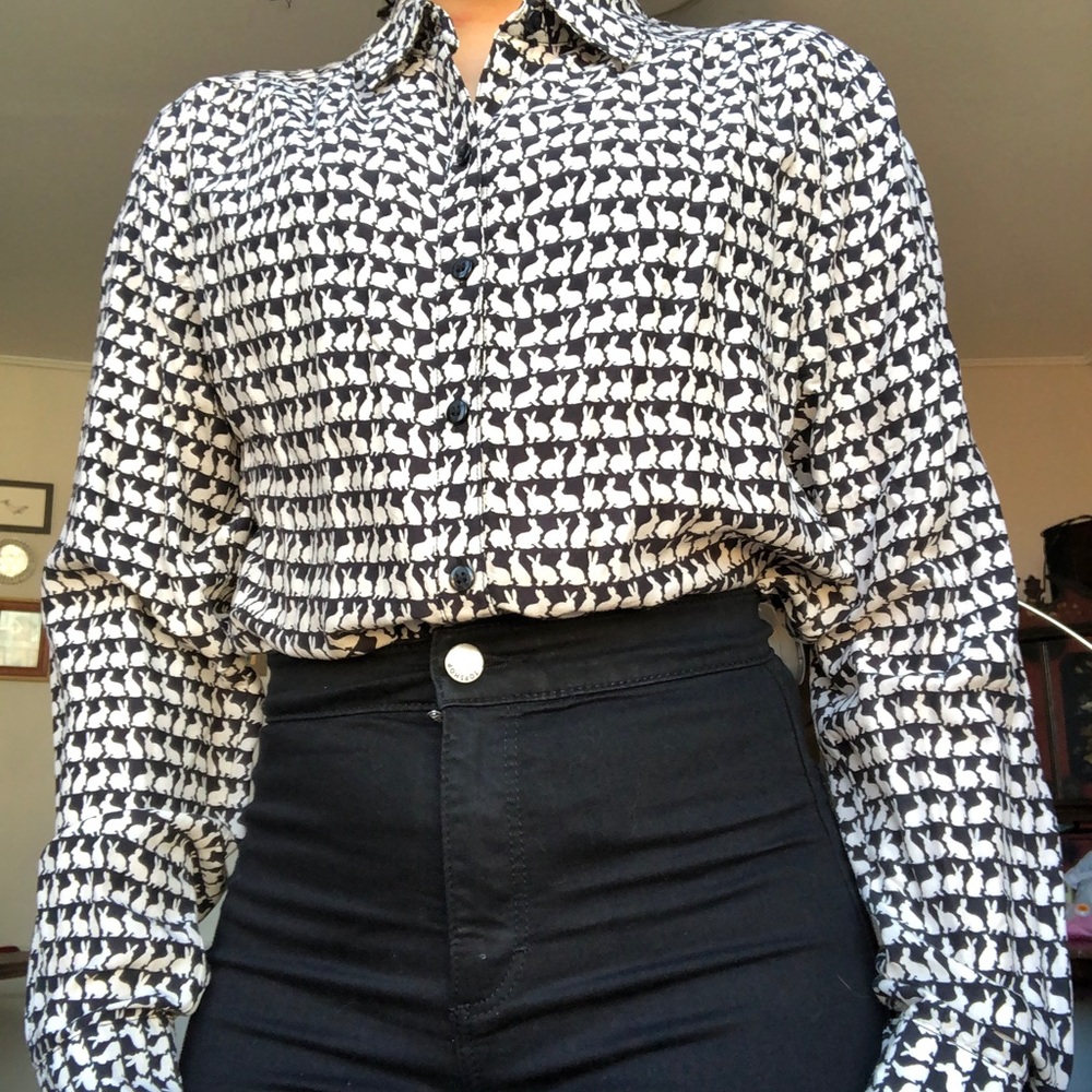 ISO H&M Bunny Print Top